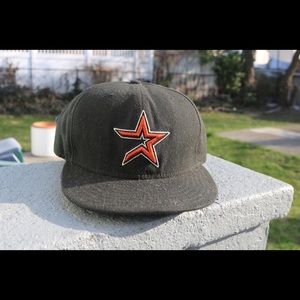 Houston Astros MLB Retro New Era Black Fitted Hat